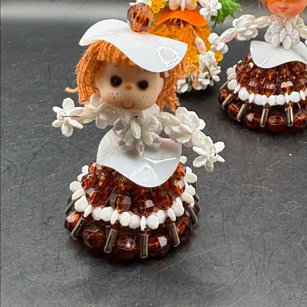 Vintage Halloween Safety Pin Dolls and Snakes